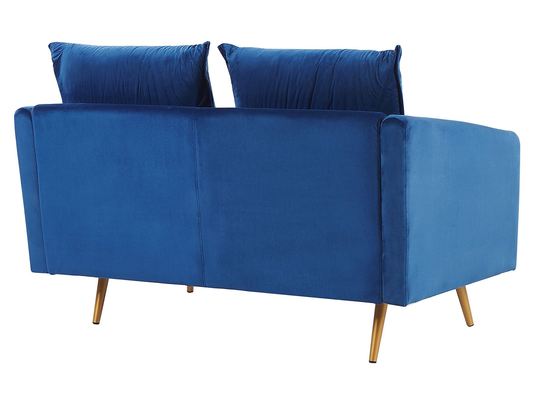 2 Seater Velvet Sofa Navy Blue MAURA