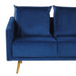 2 Seater Velvet Sofa Navy Blue MAURA