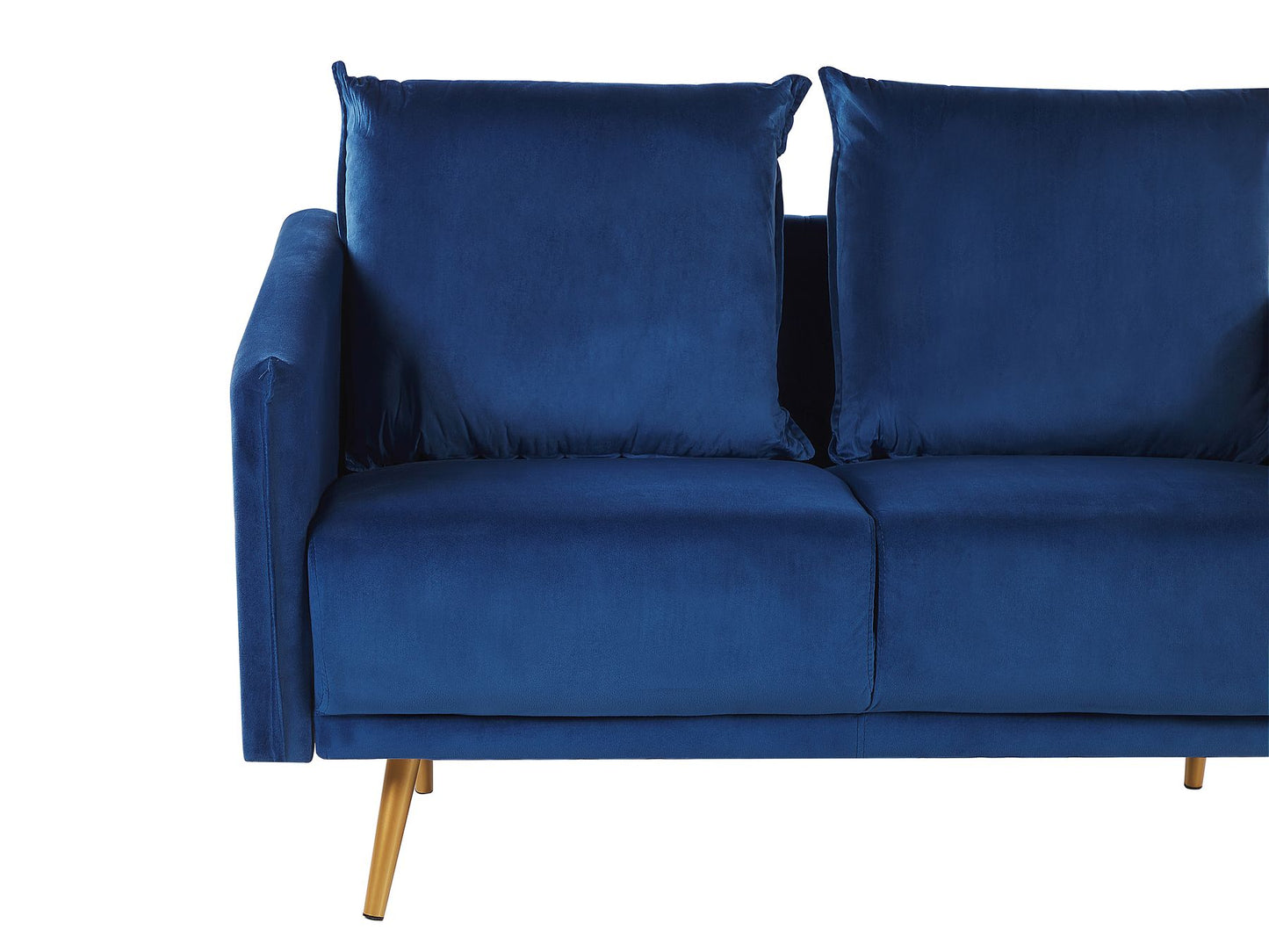 2 Seater Velvet Sofa Navy Blue MAURA