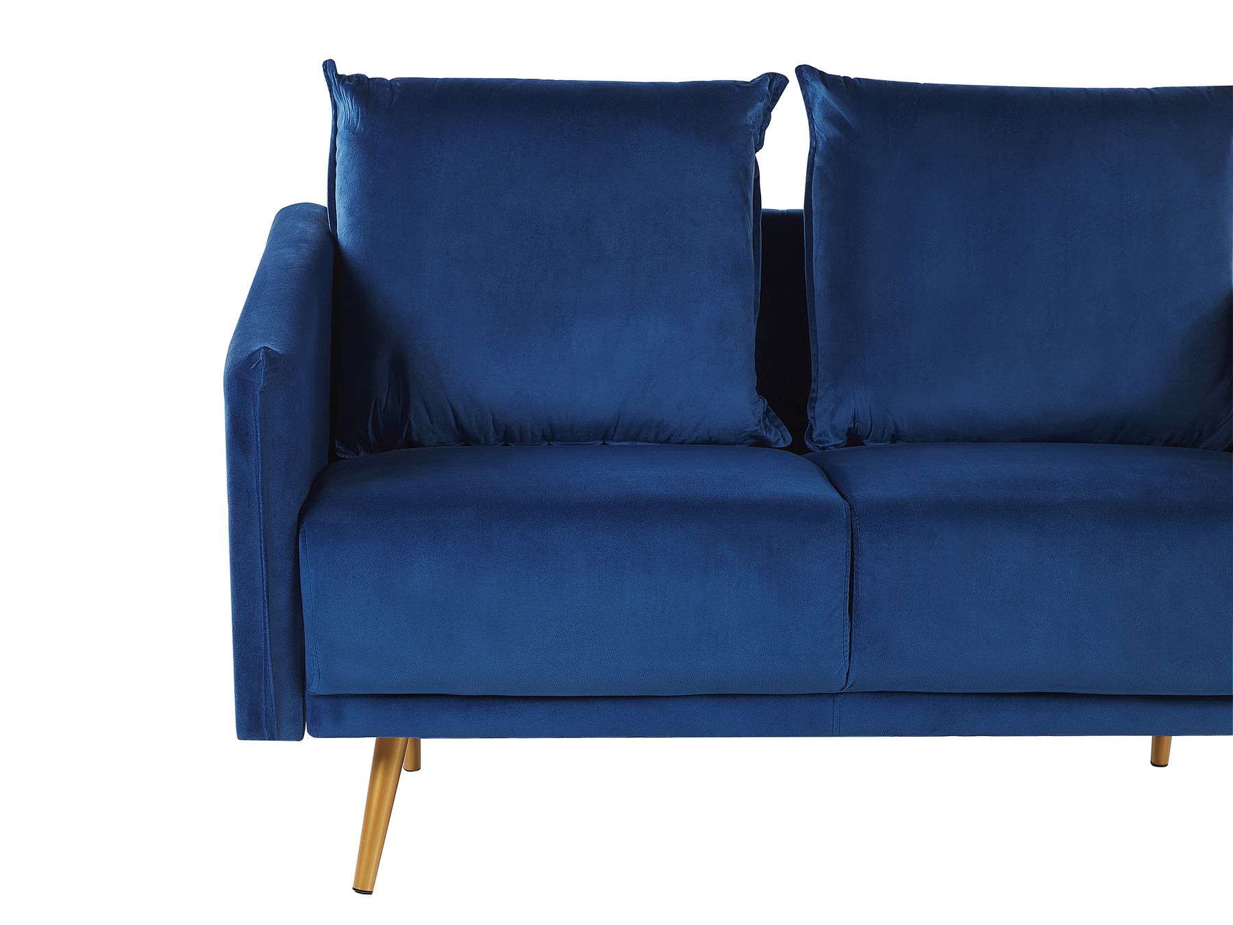 2 Seater Velvet Sofa Navy Blue MAURA