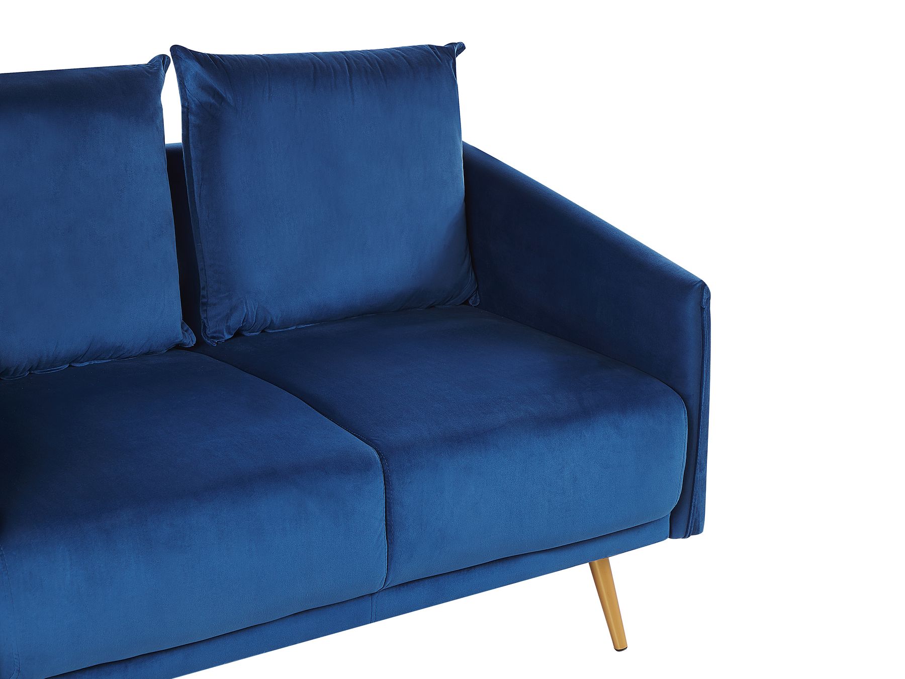 2 Seater Velvet Sofa Navy Blue MAURA