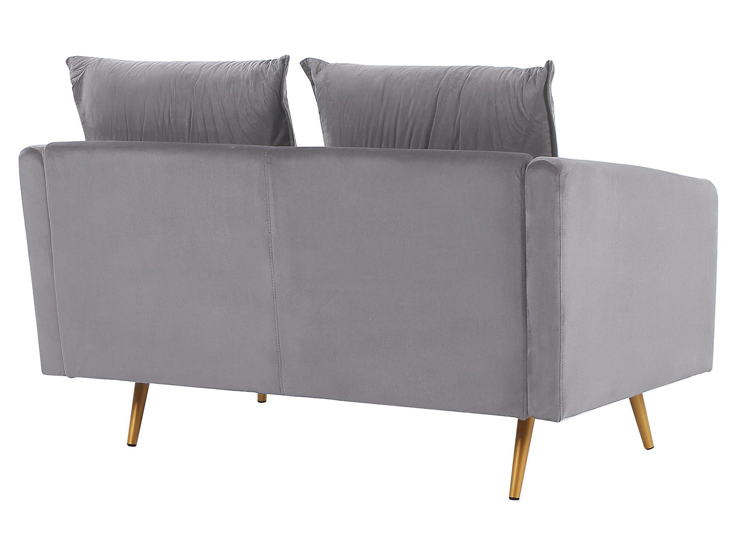 2 Seater Velvet Sofa Grey MAURA