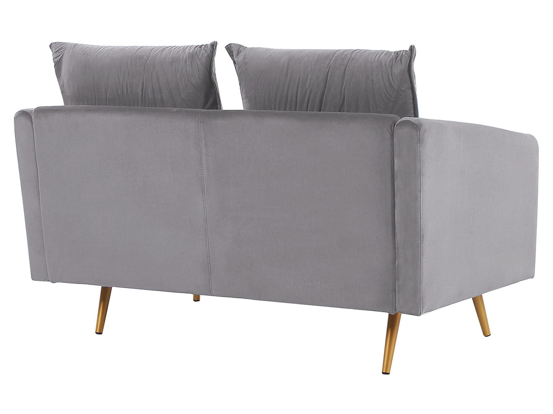 2 Seater Velvet Sofa Grey MAURA