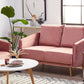 2 Seater Velvet Sofa Pink MAURA