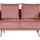 2 Seater Velvet Sofa Pink MAURA
