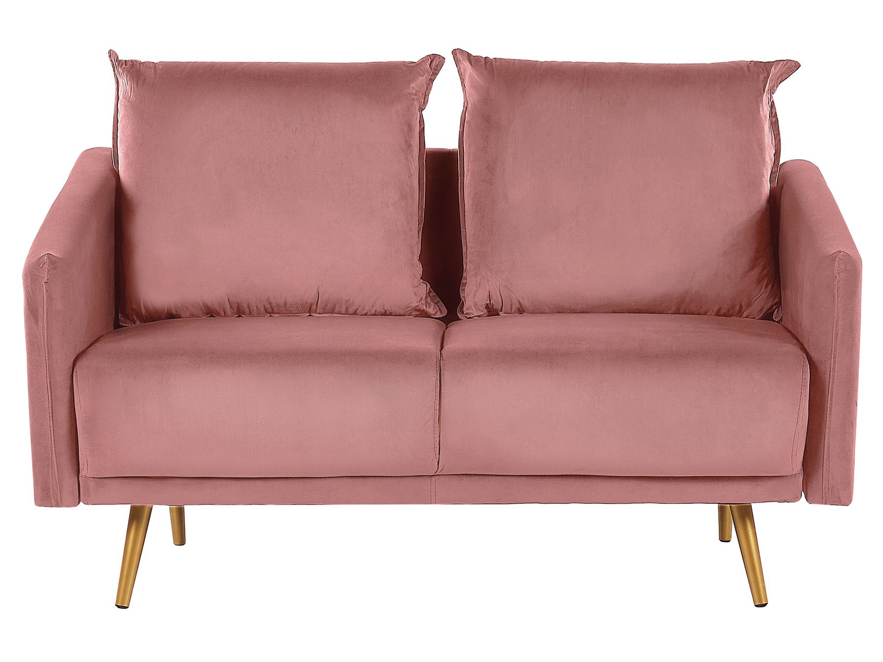 2 Seater Velvet Sofa Pink MAURA