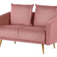 2 Seater Velvet Sofa Pink MAURA