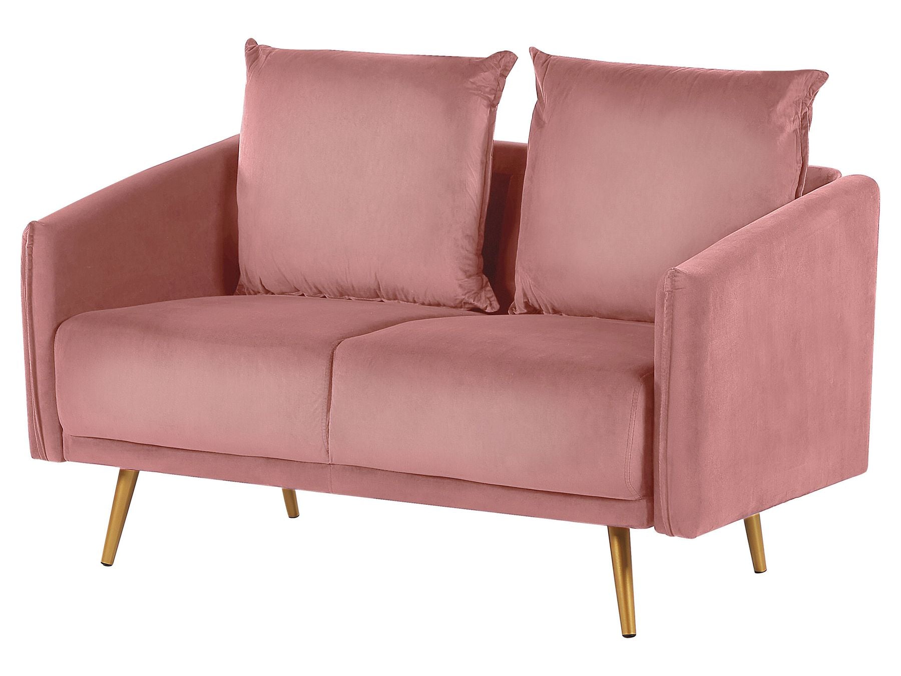 2 Seater Velvet Sofa Pink MAURA