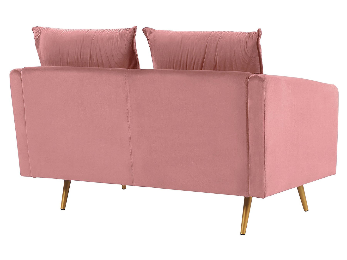 2 Seater Velvet Sofa Pink MAURA