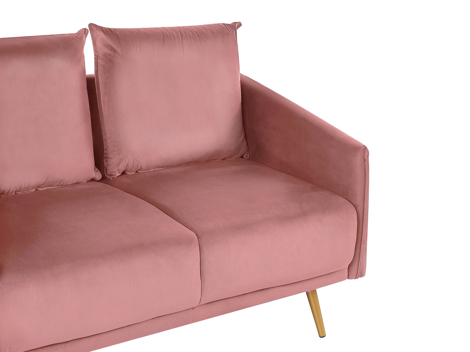 2 Seater Velvet Sofa Pink MAURA