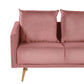2 Seater Velvet Sofa Pink MAURA