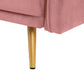 2 Seater Velvet Sofa Pink MAURA