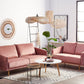 2 Seater Velvet Sofa Pink MAURA