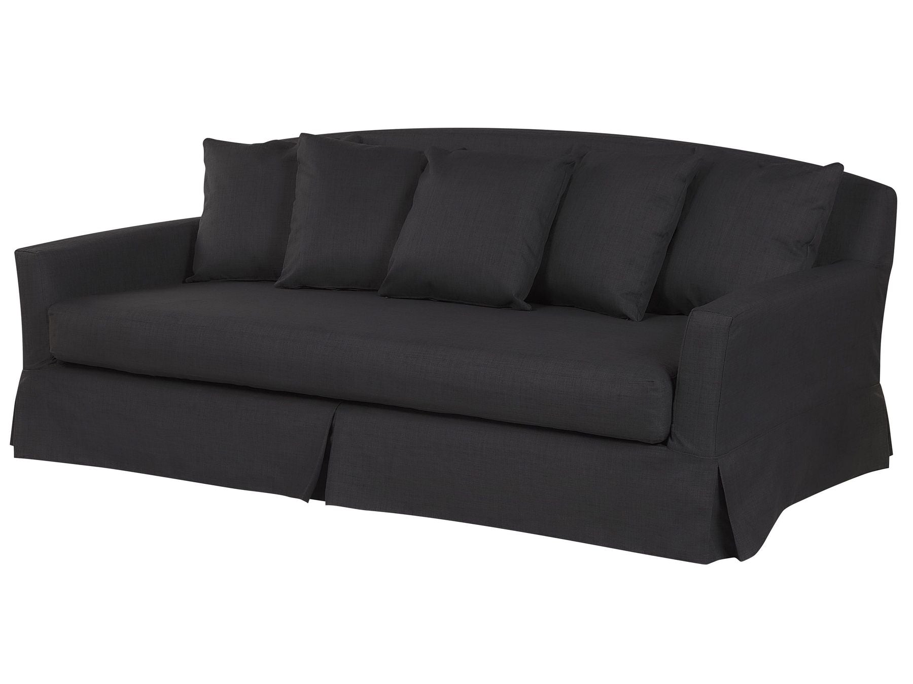 3 Seater Fabric Sofa Black GILJA