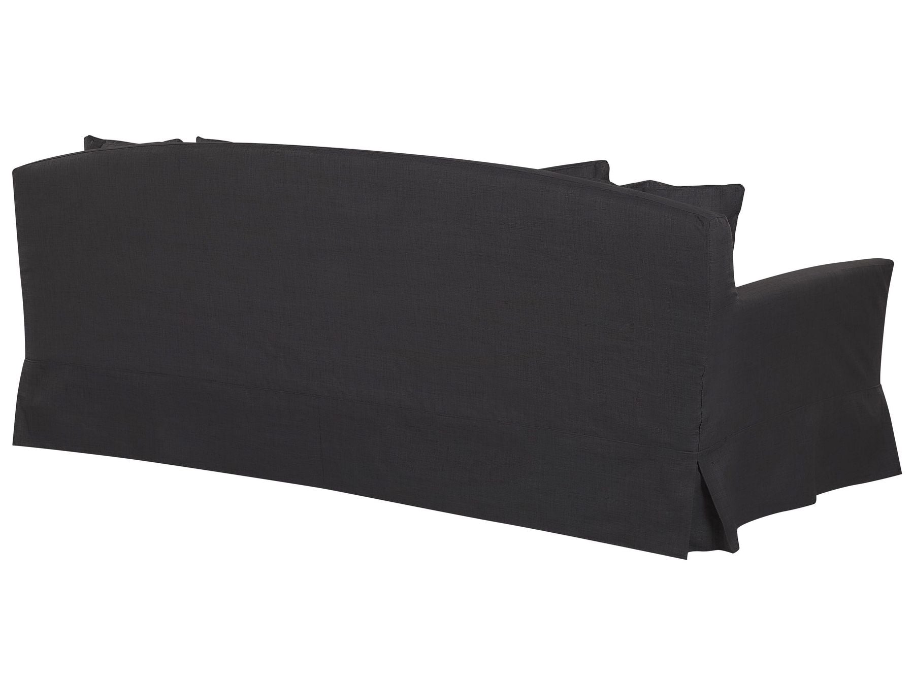3 Seater Fabric Sofa Black GILJA