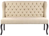 2 Seater Fabric Kitchen Sofa Beige TORSBY