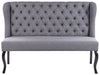 2 Seater Fabric Kitchen Sofa Grey TORSBY