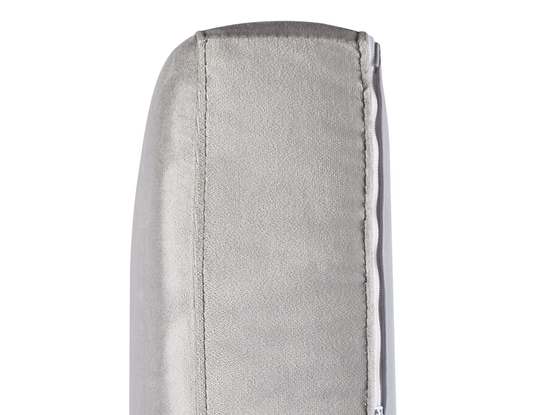 3 Seater Velvet Fabric Sofa Light Grey ARVIKA