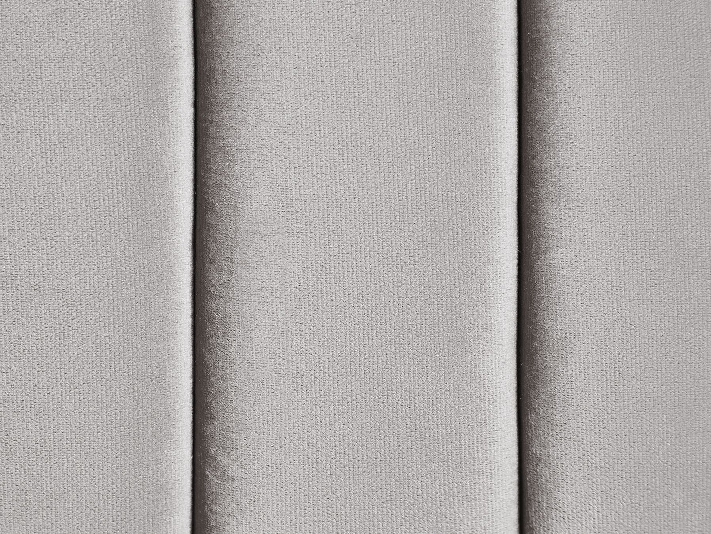 3 Seater Velvet Fabric Sofa Light Grey ARVIKA