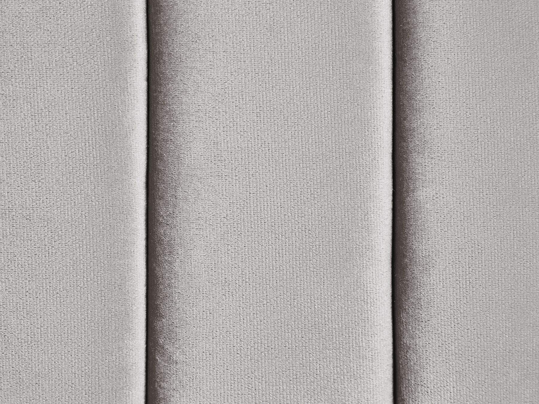 3 Seater Velvet Fabric Sofa Light Grey ARVIKA