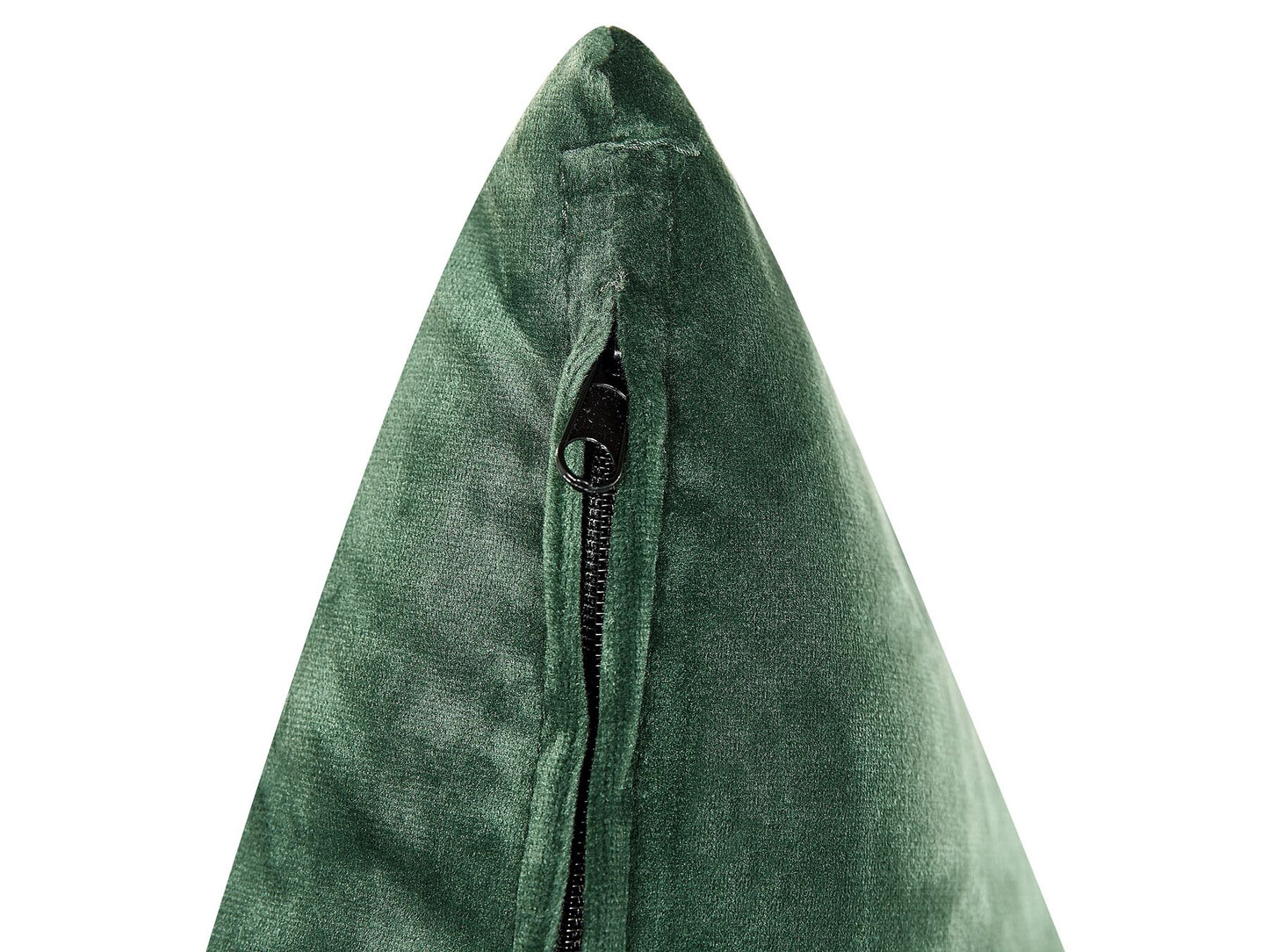 Left Hand Velvet Corner Sofa Green GRENA