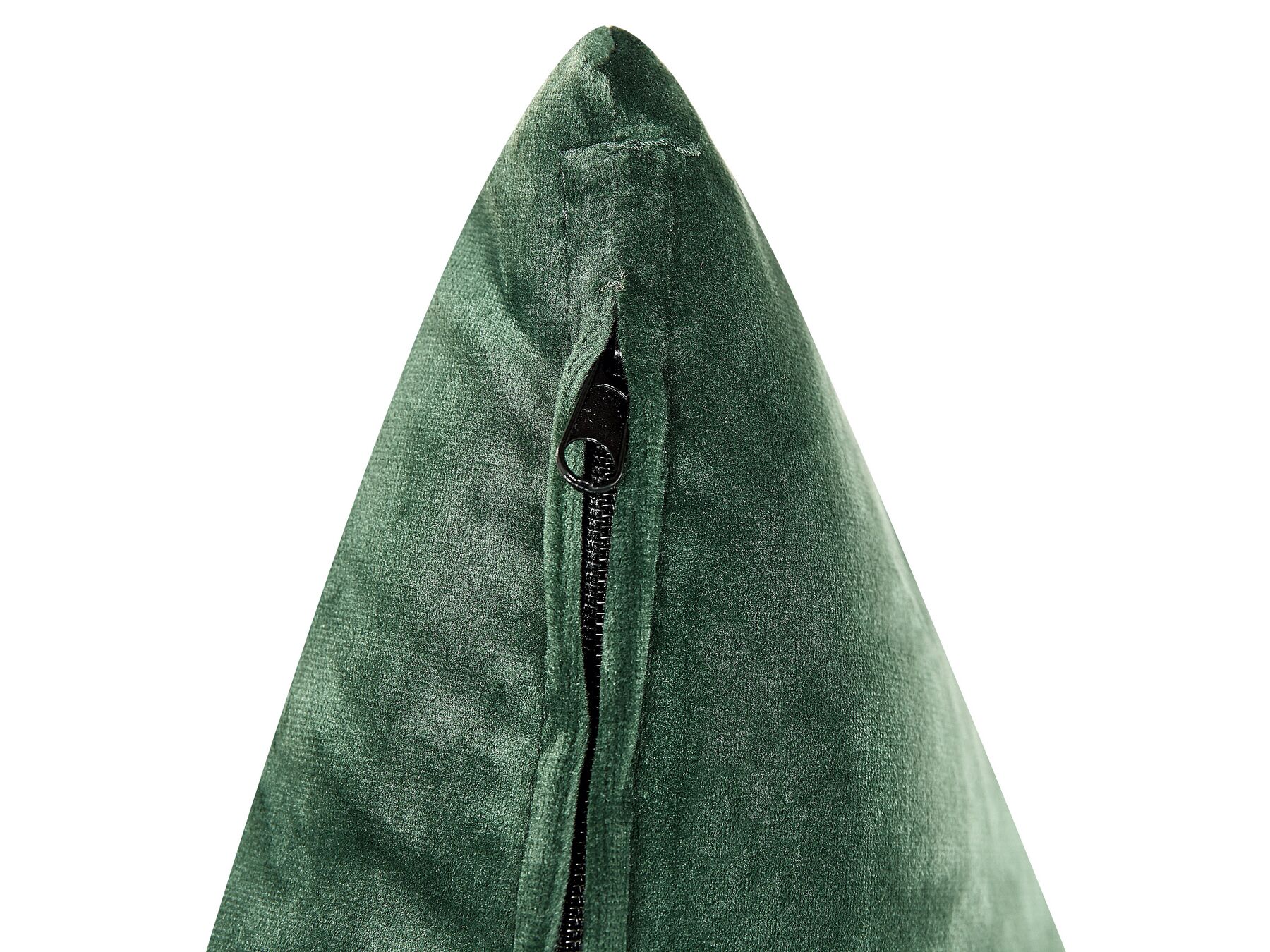 Left Hand Velvet Corner Sofa Green GRENA