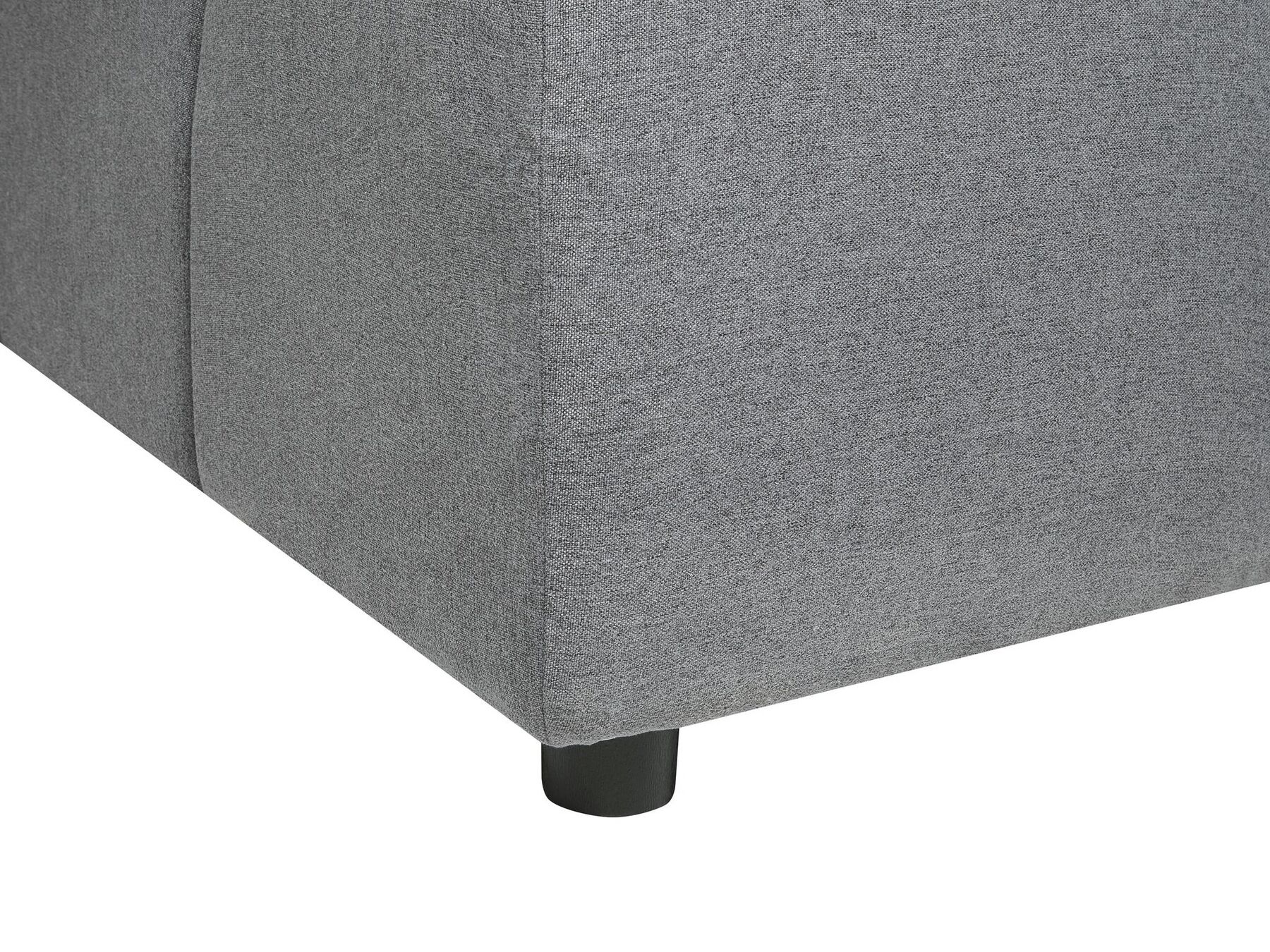 Right Hand Fabric Corner Sofa Dark Grey TOMRA
