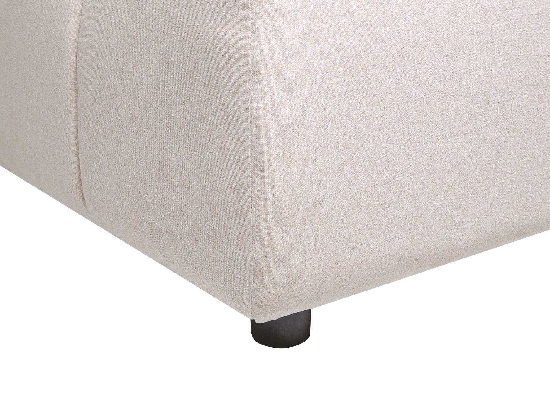 Right Hand Fabric Corner Sofa Beige TOMRA