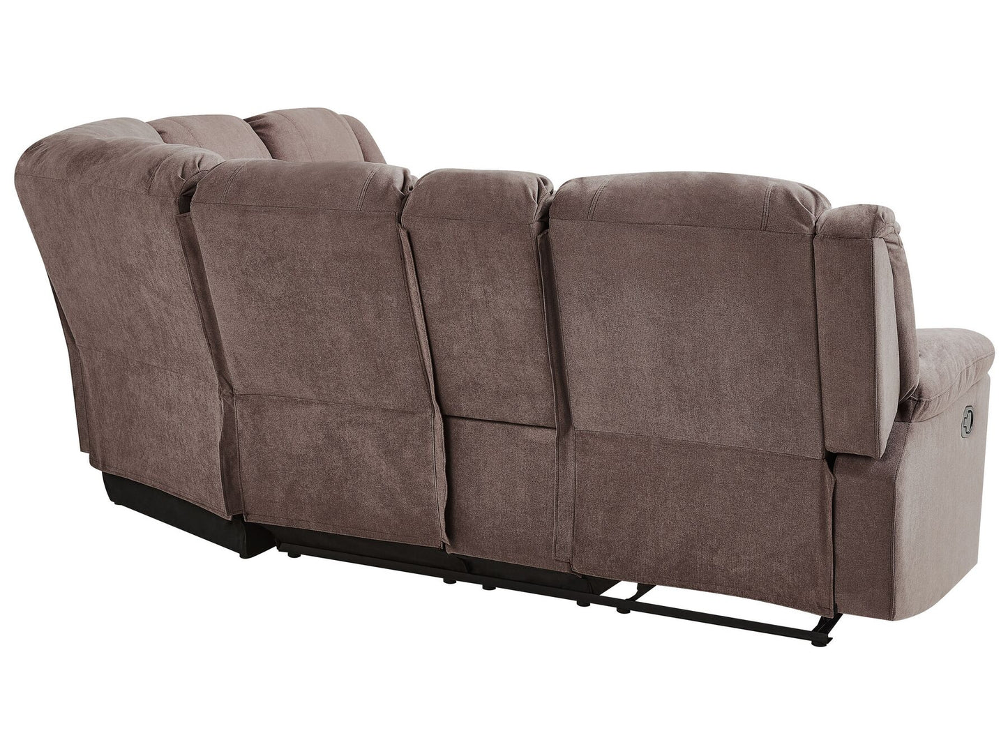 Corner Fabric Manual Recliner Sofa Beige ROKKE