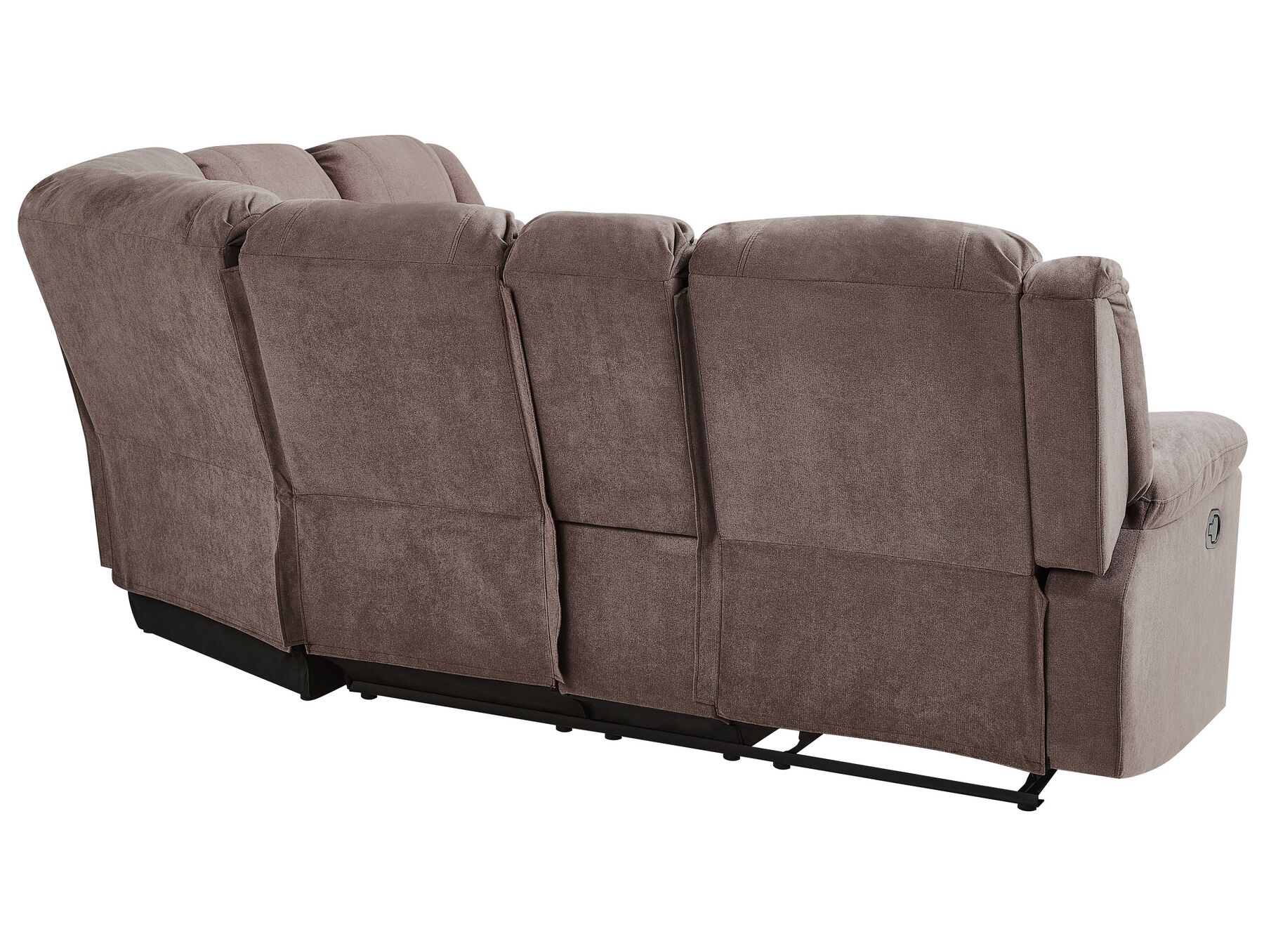 Corner Fabric Manual Recliner Sofa Beige ROKKE