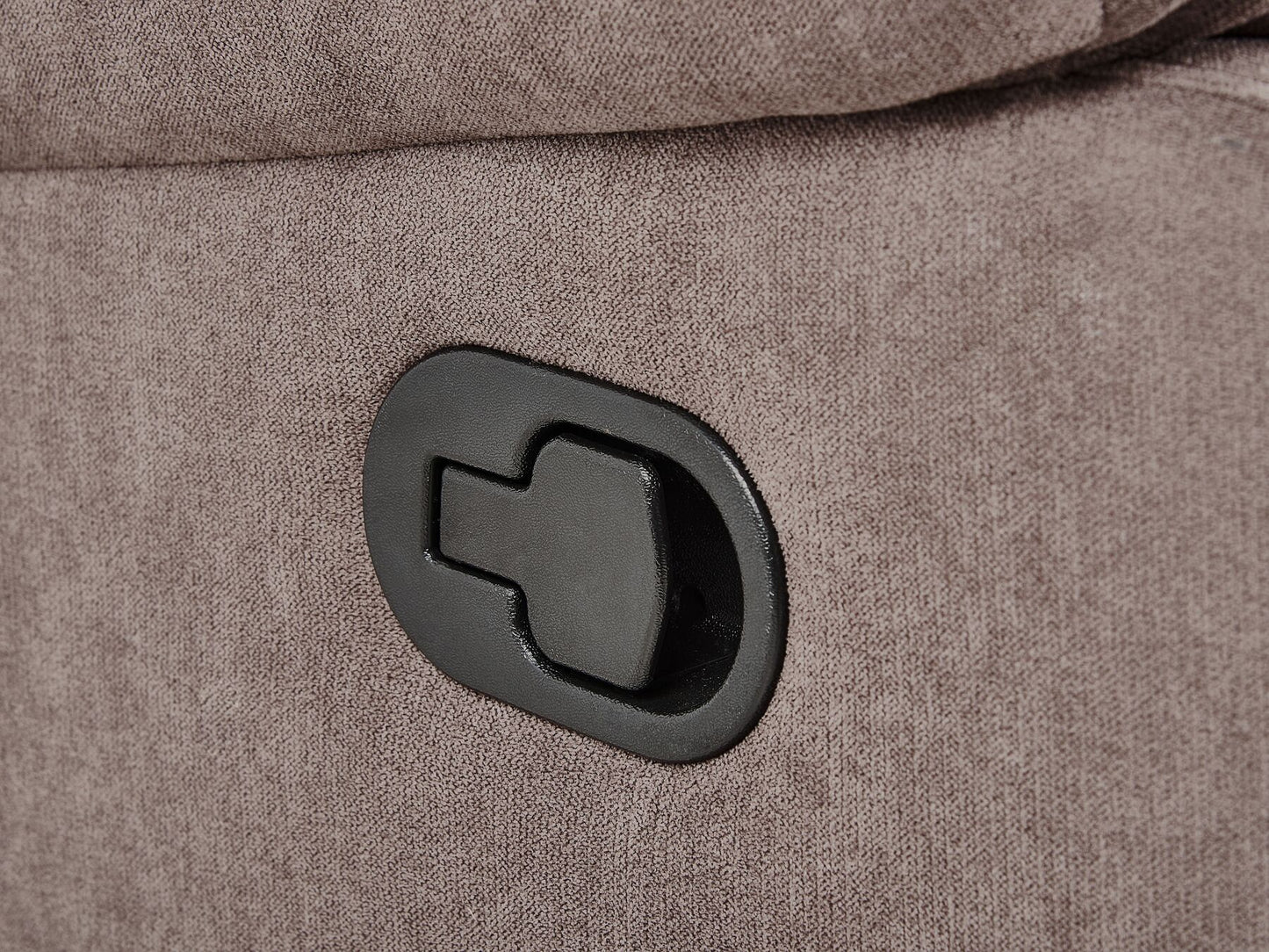 Corner Fabric Manual Recliner Sofa Beige ROKKE