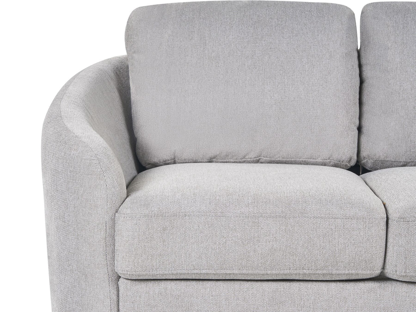 2 Seater Fabric Sofa Grey TROSA