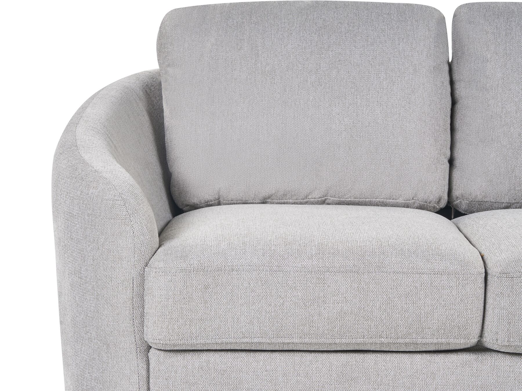 2 Seater Fabric Sofa Grey TROSA