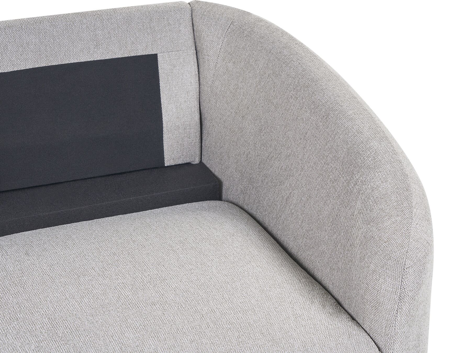 2 Seater Fabric Sofa Grey TROSA