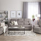 2 Seater Fabric Manual Recliner Sofa Taupe Beige BERGEN