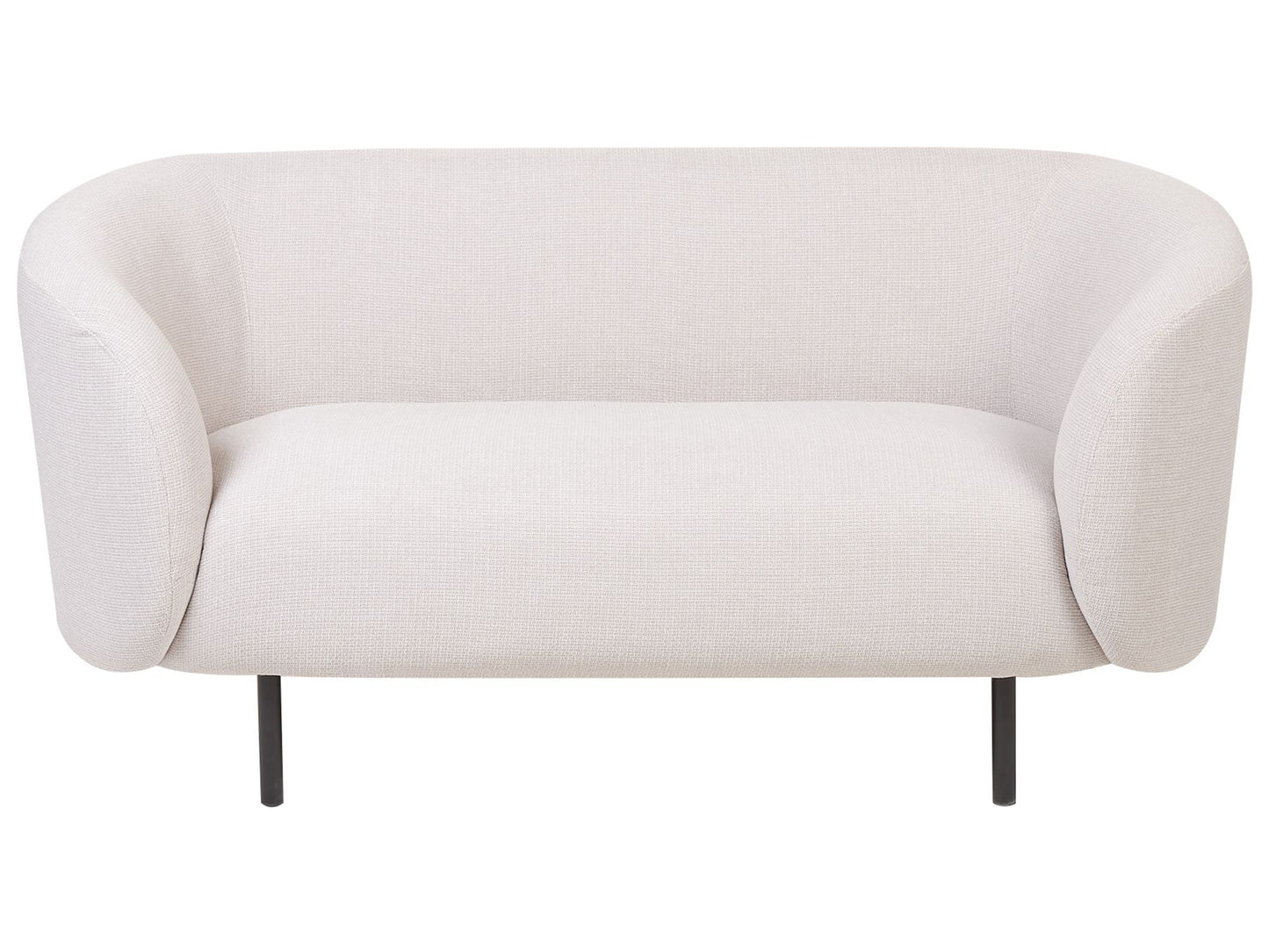 2 Seater Fabric Sofa Beige LOEN