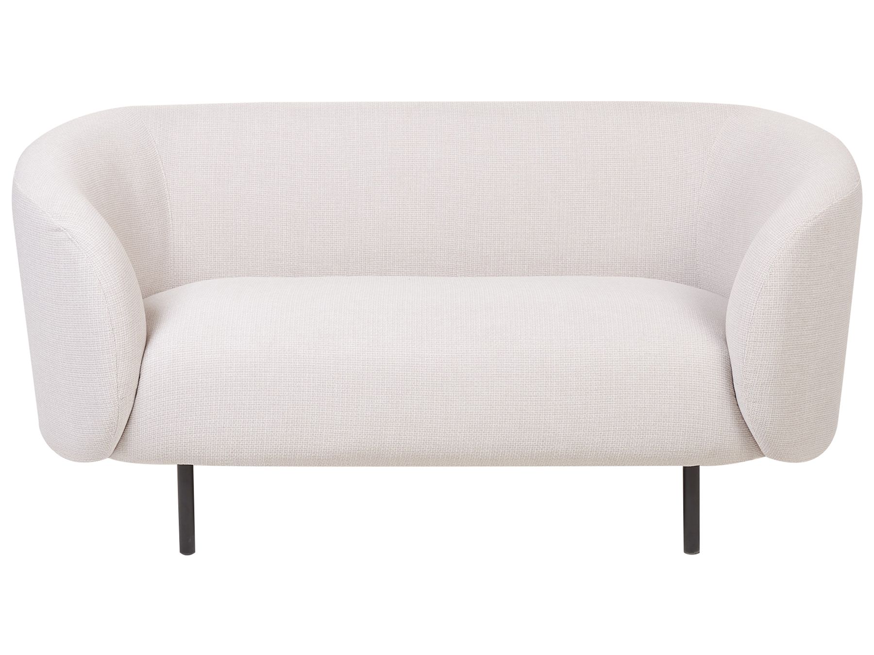 2 Seater Fabric Sofa Beige LOEN