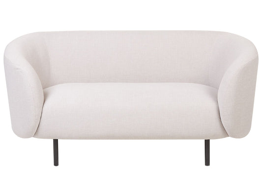 2 Seater Fabric Sofa Beige LOEN