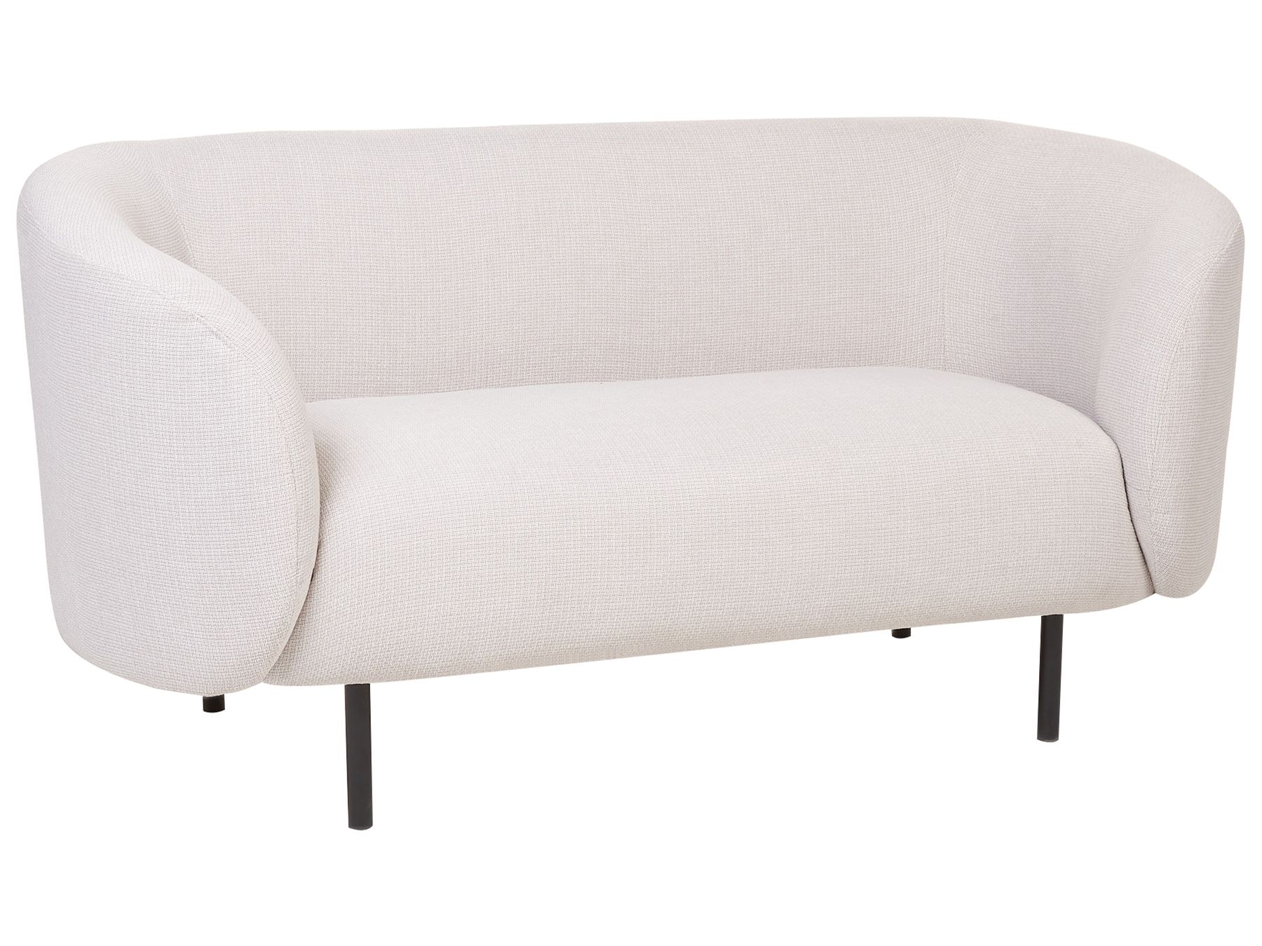 2 Seater Fabric Sofa Beige LOEN