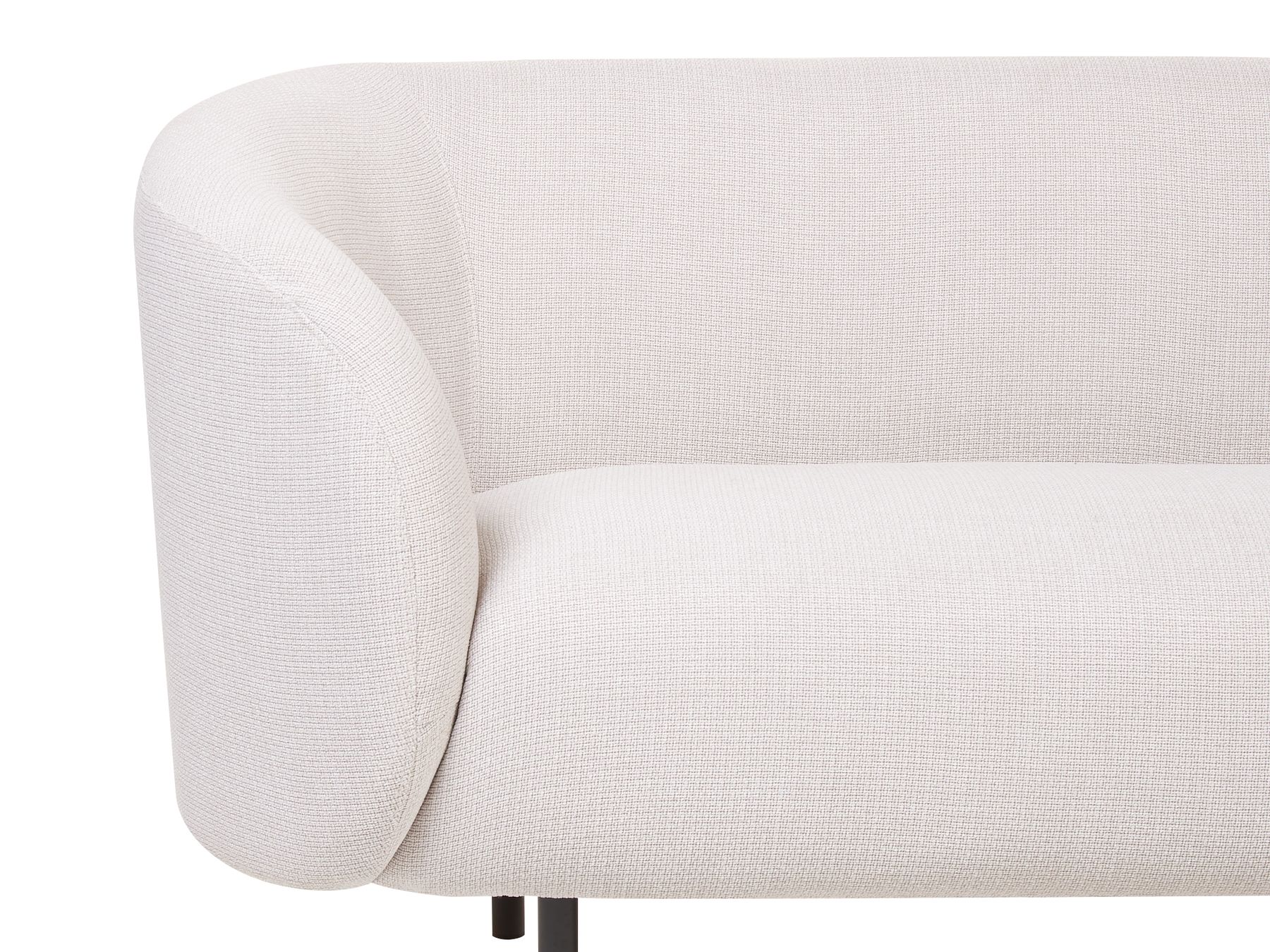 2 Seater Fabric Sofa Beige LOEN