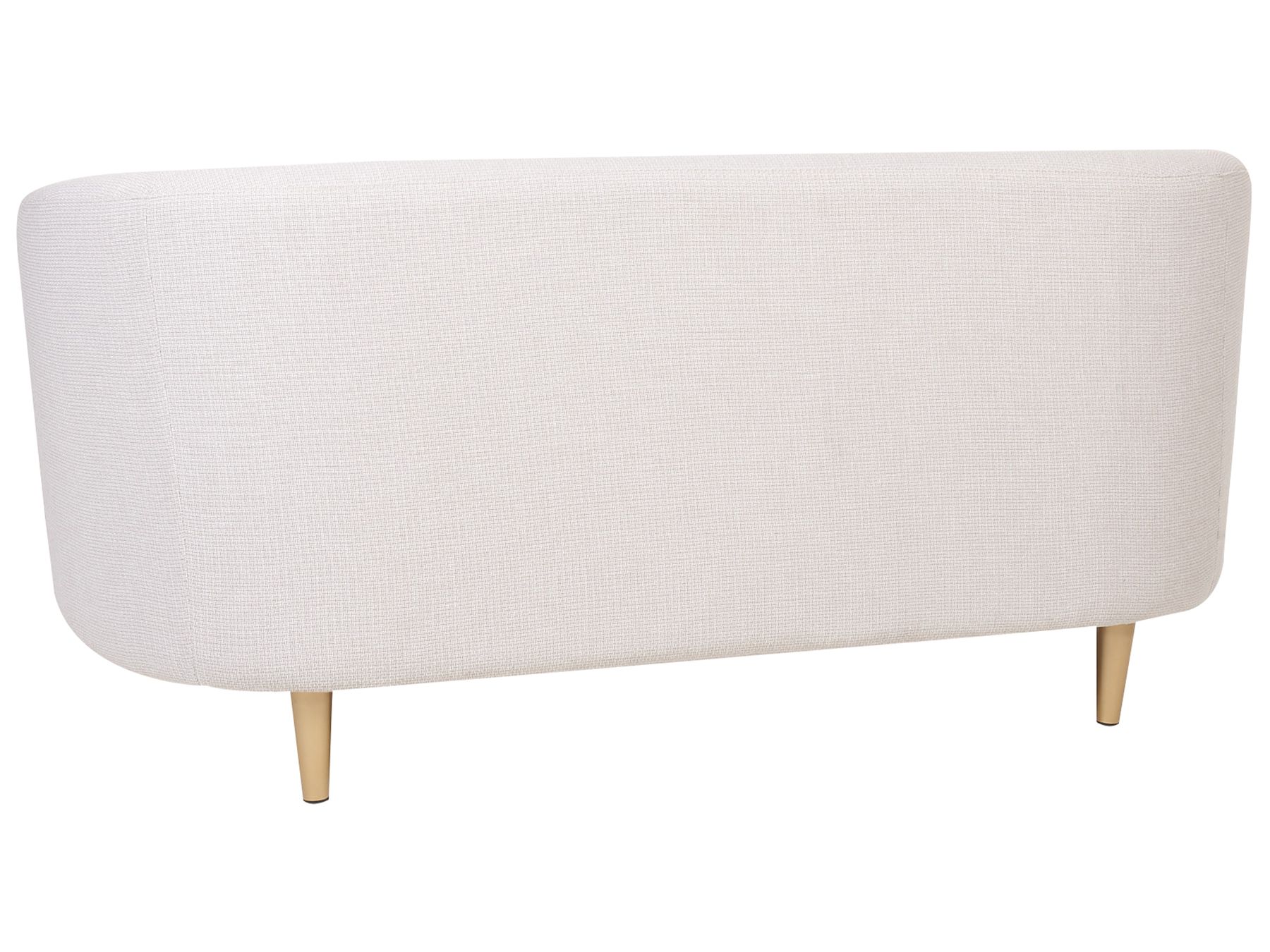 2 Seater Fabric Sofa Beige and Gold LOEN