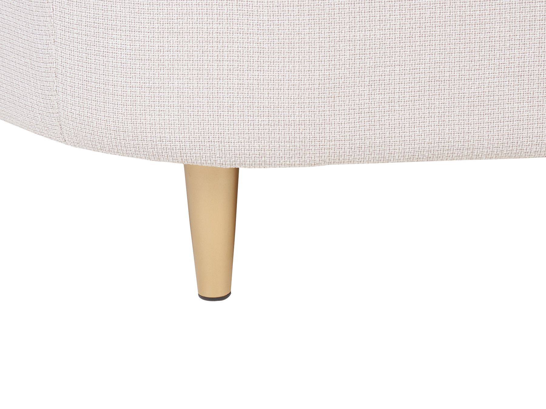 2 Seater Fabric Sofa Beige and Gold LOEN