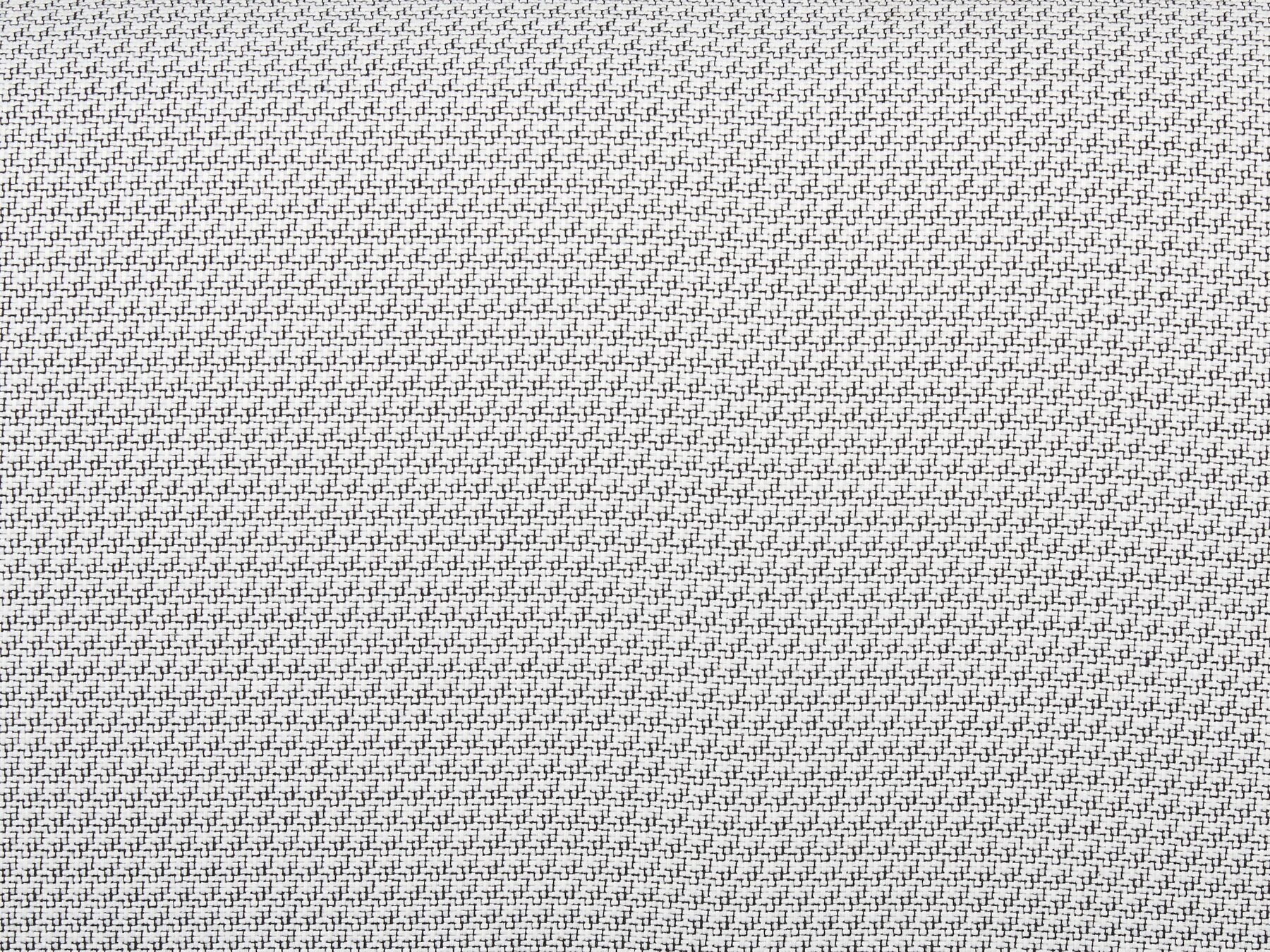 2 Seater Fabric Sofa Black and White LOEN
