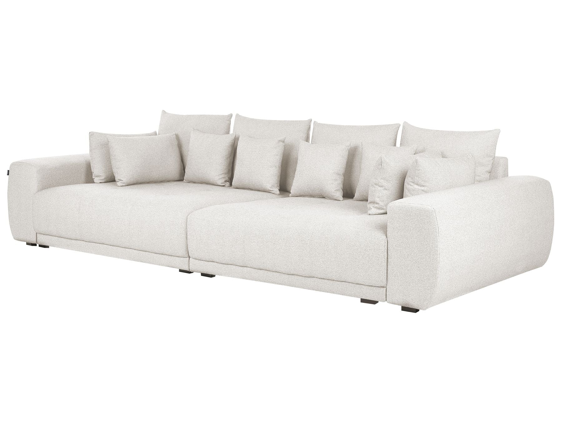 4 Seater Fabric Sofa Beige TORPO