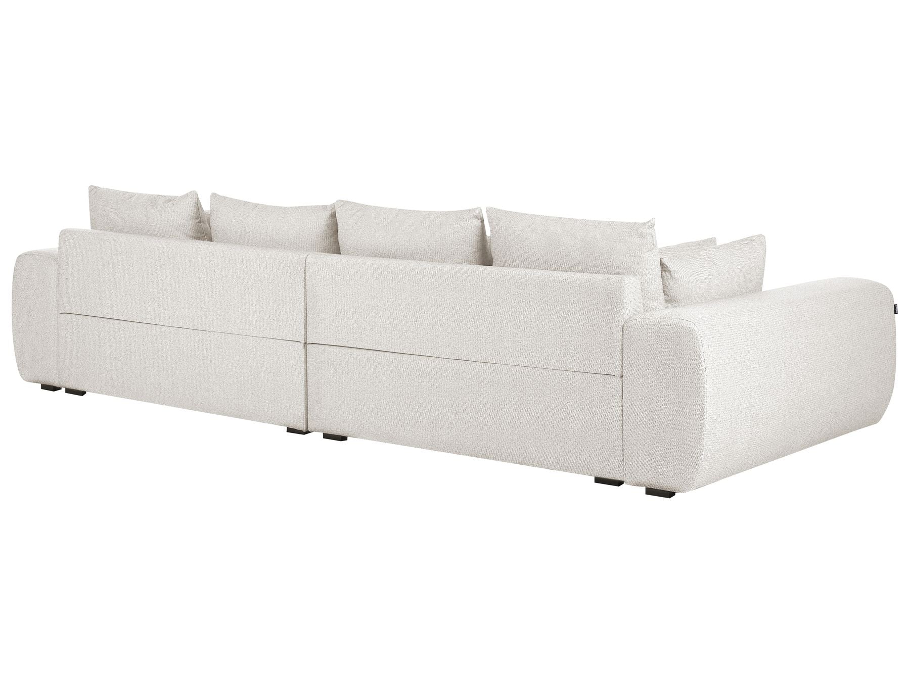4 Seater Fabric Sofa Beige TORPO