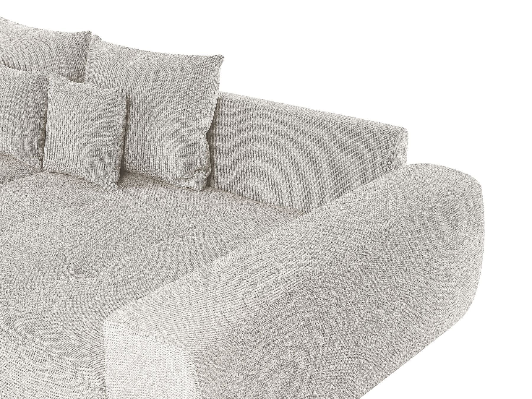 4 Seater Fabric Sofa Beige TORPO