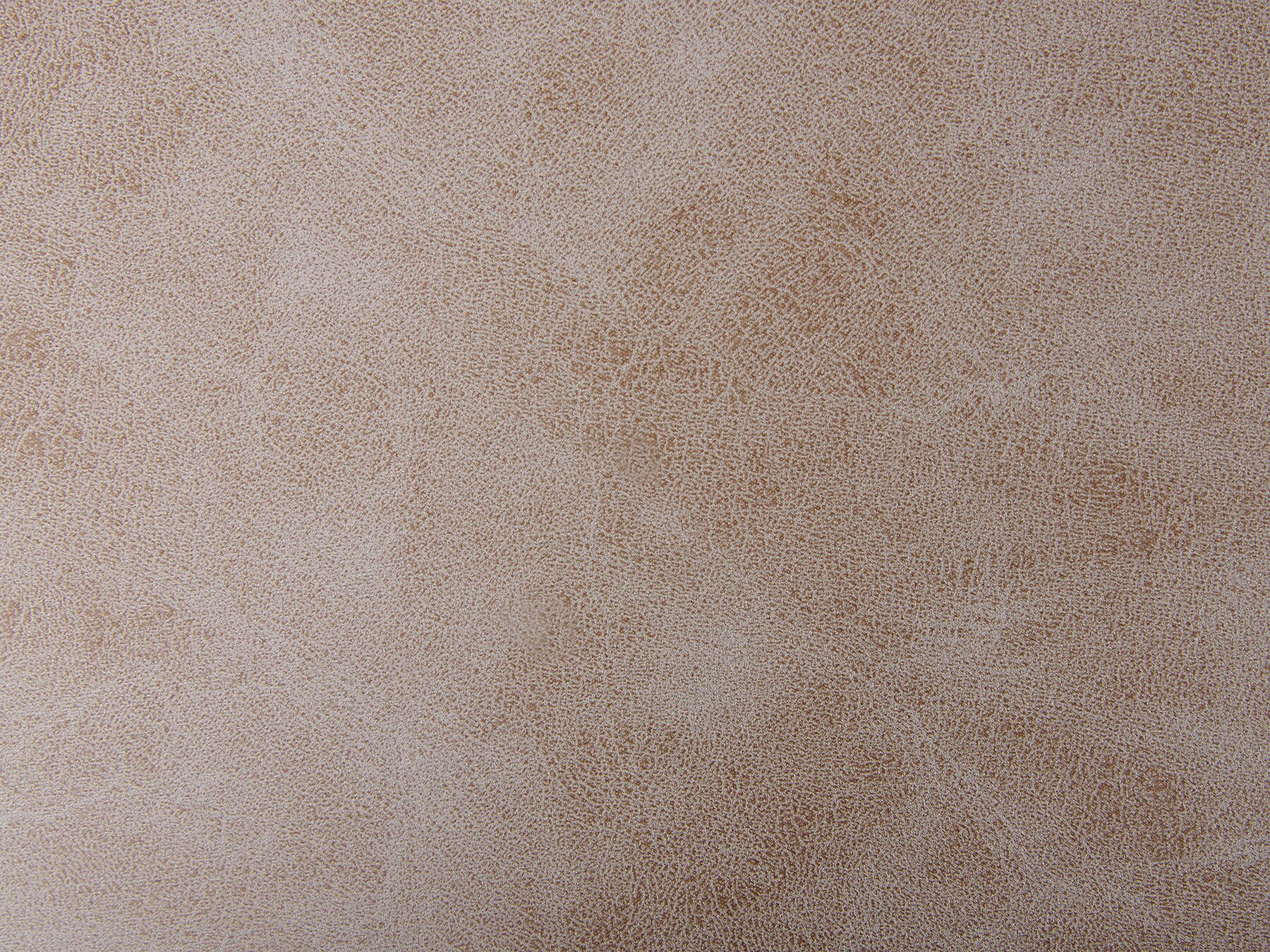 Left Hand Faux Suede Corner Sofa Light Brown GALLO
