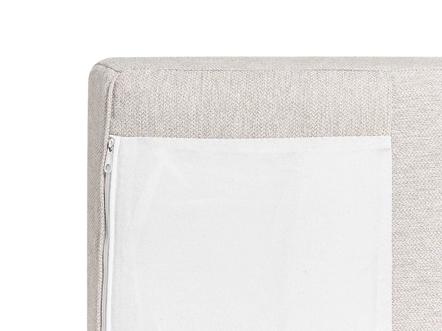 Left Hand 4 Seater Fabric Corner Sofa Beige BREDA