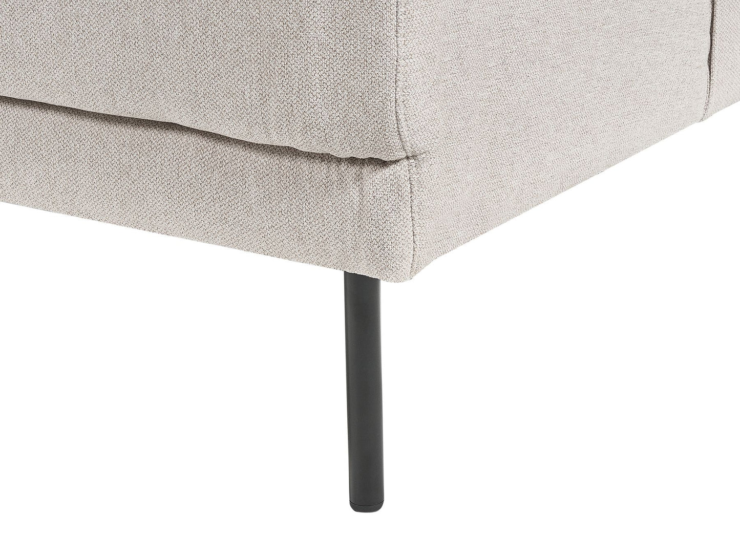 Left Hand 4 Seater Fabric Corner Sofa Beige BREDA