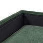 Right Hand 4 Seater Fabric Corner Sofa Dark Green BREDA